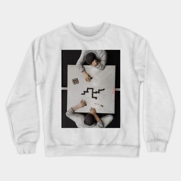 Domino Crewneck Sweatshirt by LibrosBOOKtique